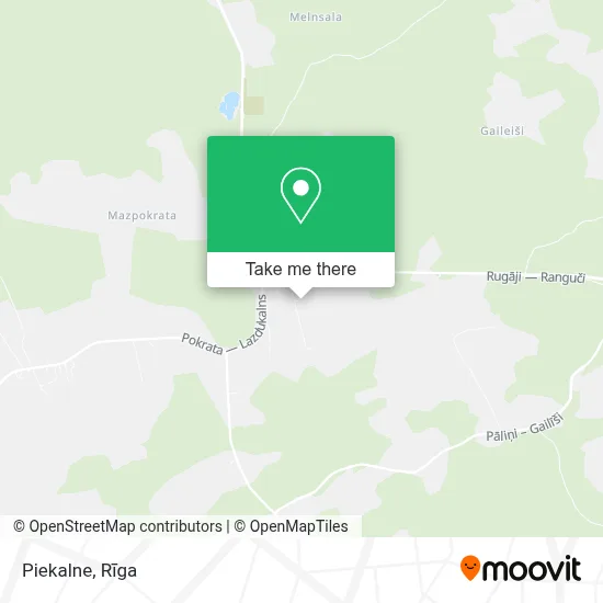 Piekalne map