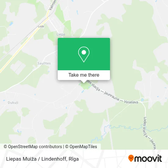 Liepas Muiža / Lindenhoff map