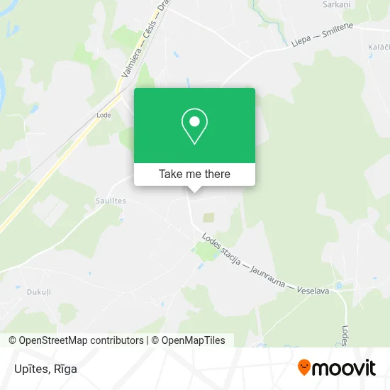 Upītes map