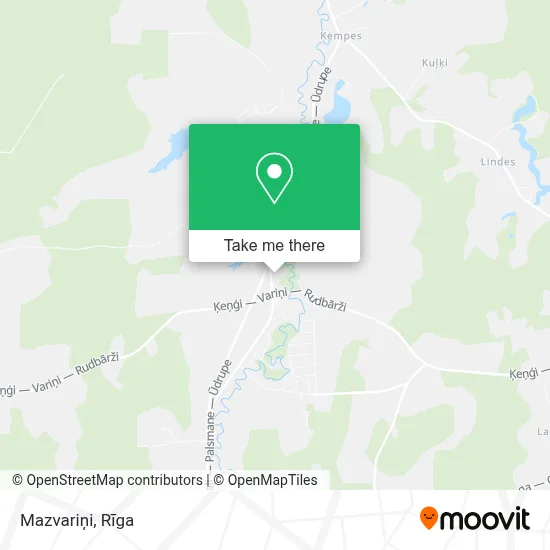 Mazvariņi map