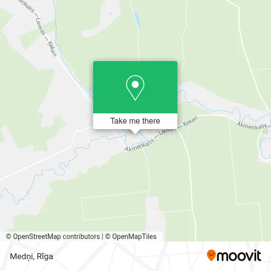 Medņi map