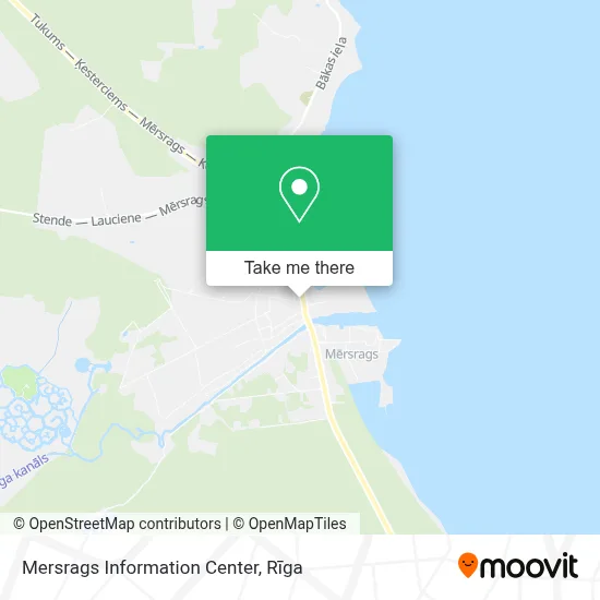 Mersrags Information Center map