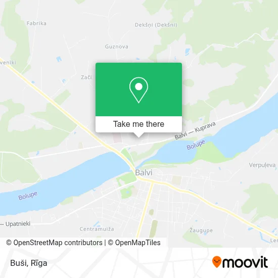 Buši map