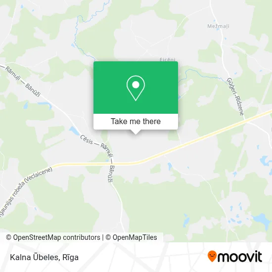 Kalna Ūbeles map