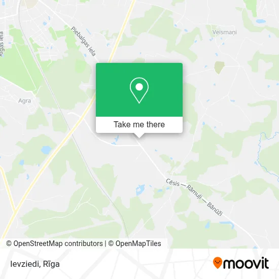 Ievziedi map