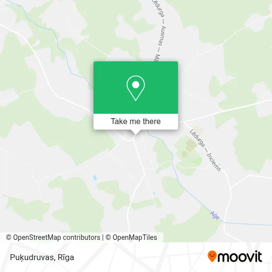 Puķudruvas map