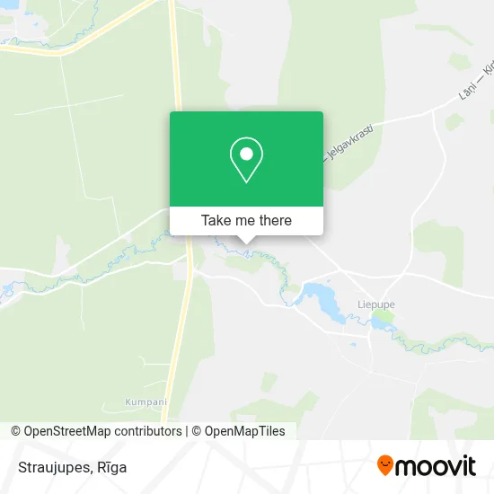 Straujupes map