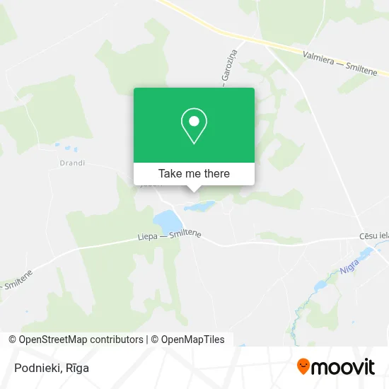 Podnieki map