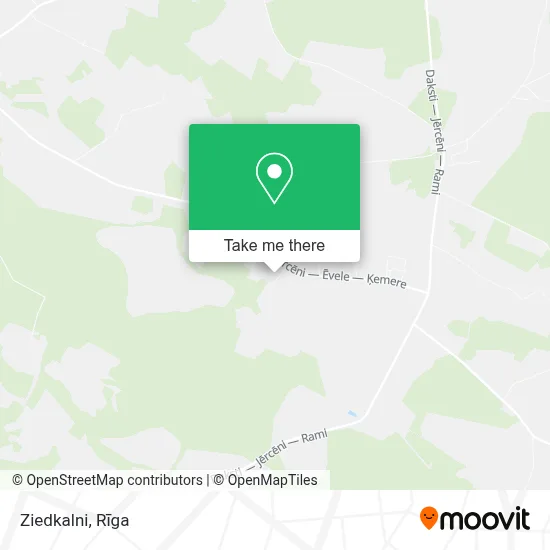 Ziedkalni map