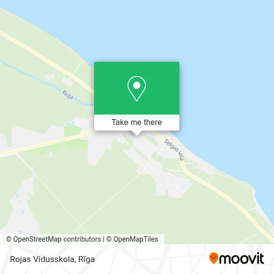 Rojas Vidusskola map