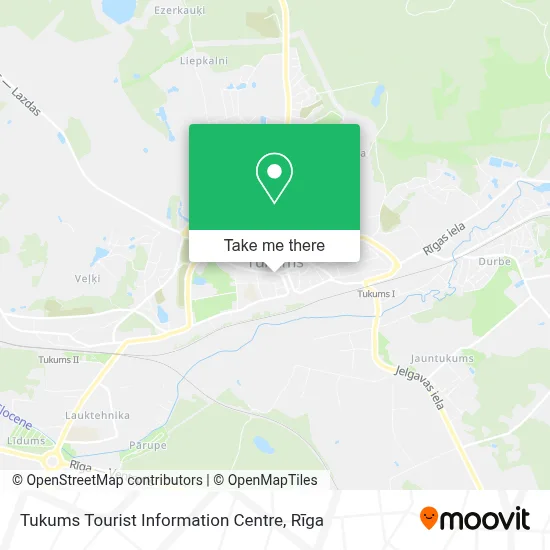 Tukums Tourist Information Centre map