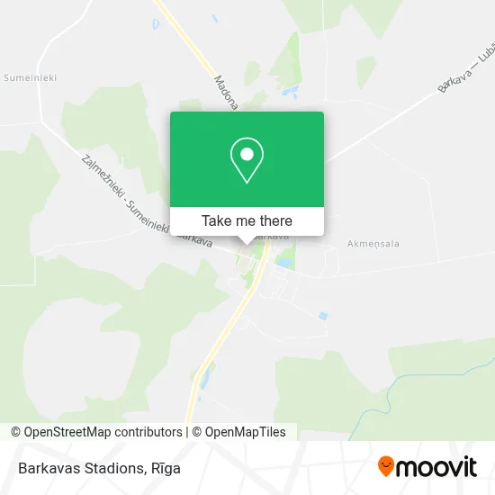 Barkavas Stadions map