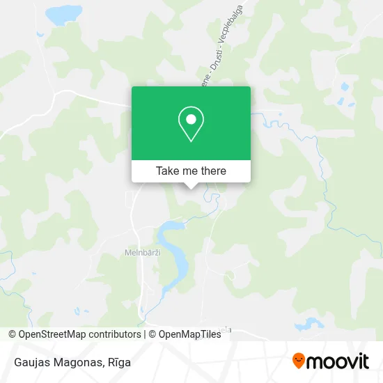 Gaujas Magonas map