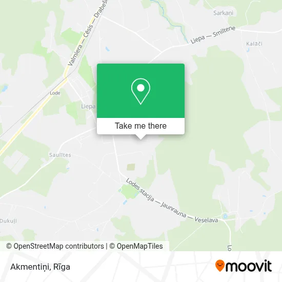 Akmentiņi map