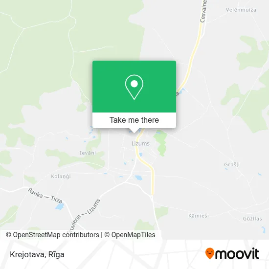 Krejotava map
