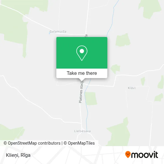 Klieņi map