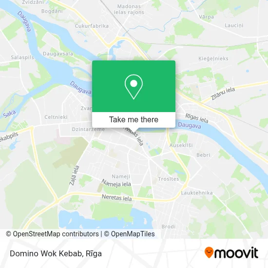 Domino Wok Kebab map