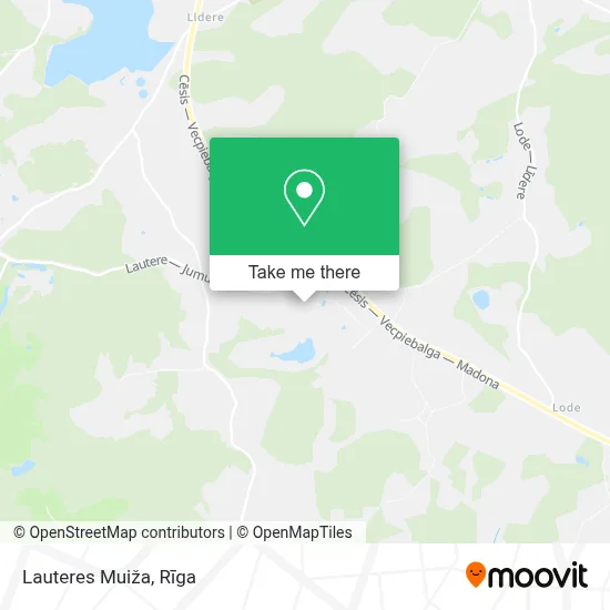 Lauteres Muiža map