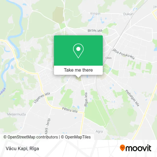 Vācu Kapi map