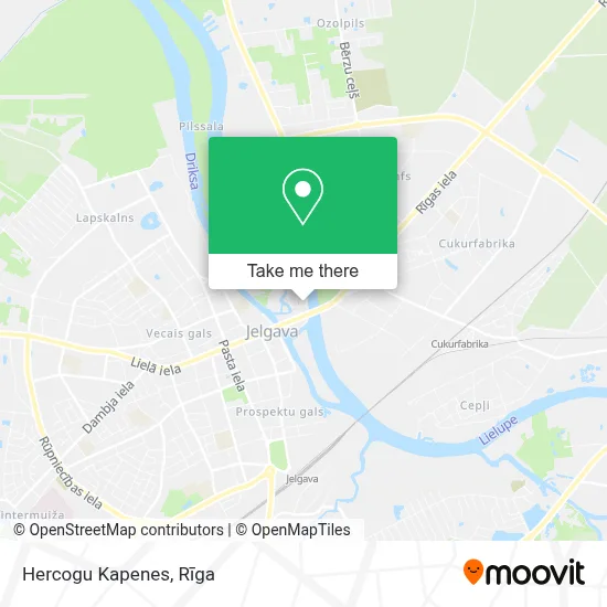 Hercogu Kapenes map