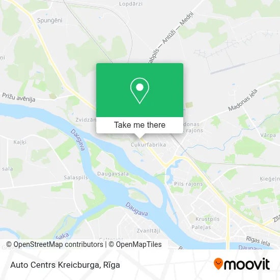 Auto Centrs Kreicburga map