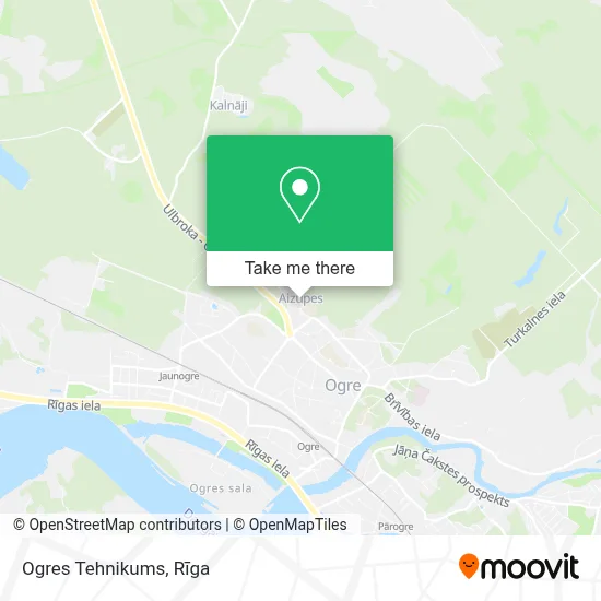 Ogres Tehnikums map