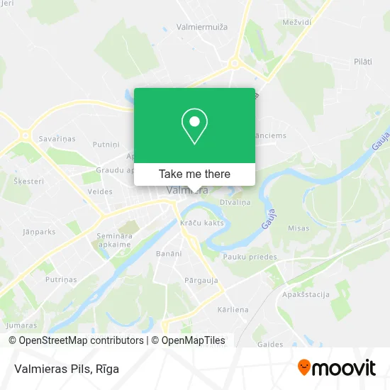 Valmieras Pils map