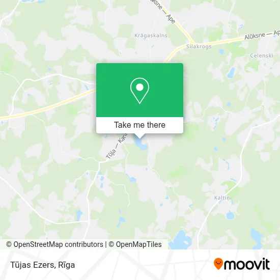 Tūjas Ezers map