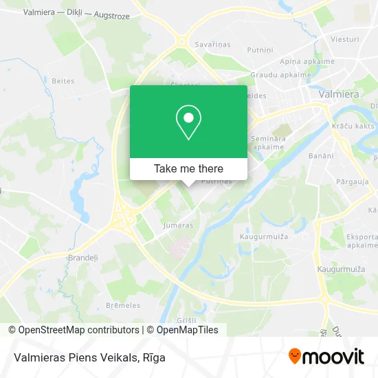 Valmieras Piens Veikals map