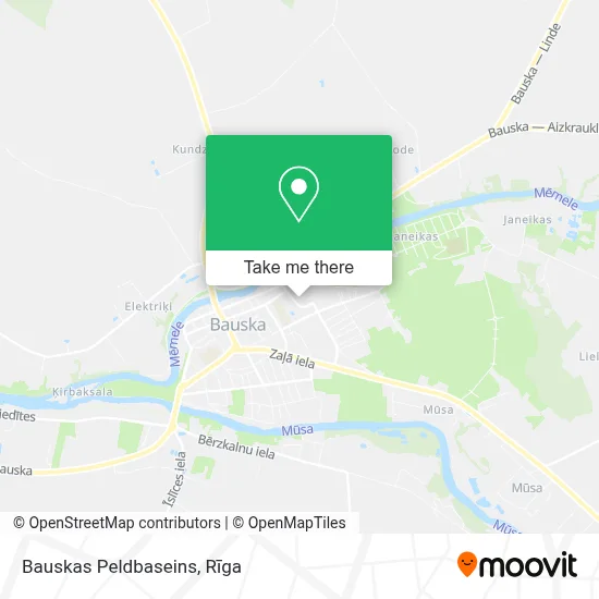 Bauskas Peldbaseins map