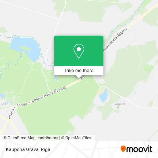 Kaupēna Grava map