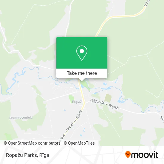 Ropažu Parks map
