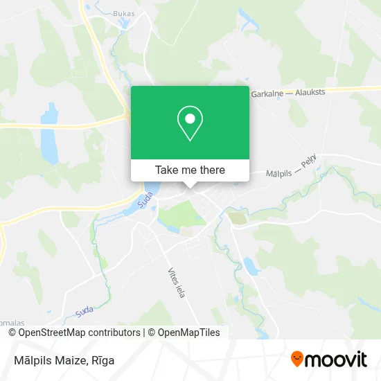 Mālpils Maize map