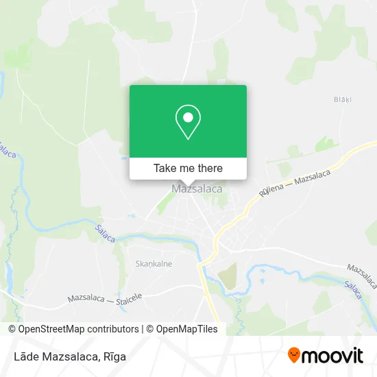 Lāde Mazsalaca map