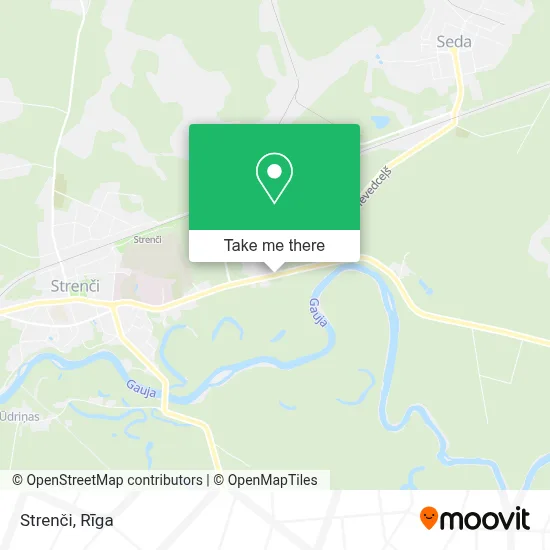 Strenči map