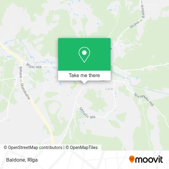 Baldone map