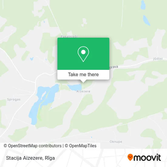 Stacija Aizezere map