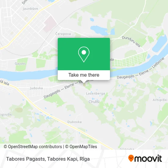 Tabores Pagasts, Tabores Kapi map