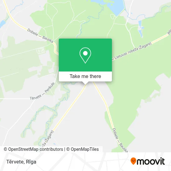 Tērvete map