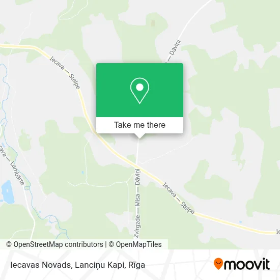Iecavas Novads, Lanciņu Kapi map
