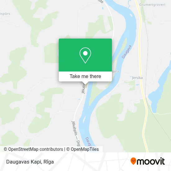 Daugavas Kapi map
