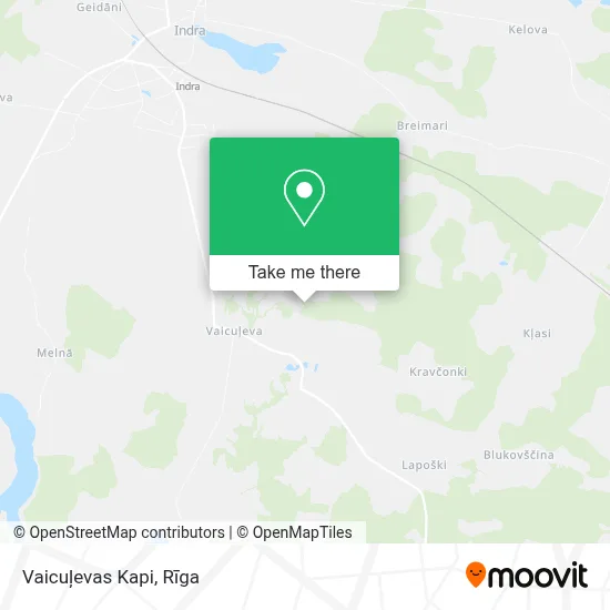 Vaicuļevas Kapi map