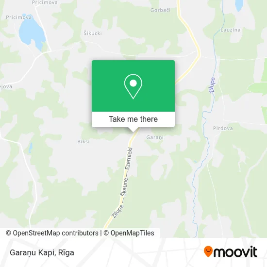 Garaņu Kapi map