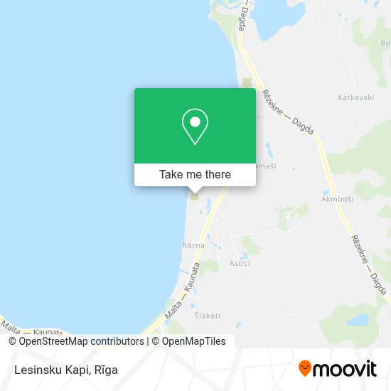 Lesinsku Kapi map