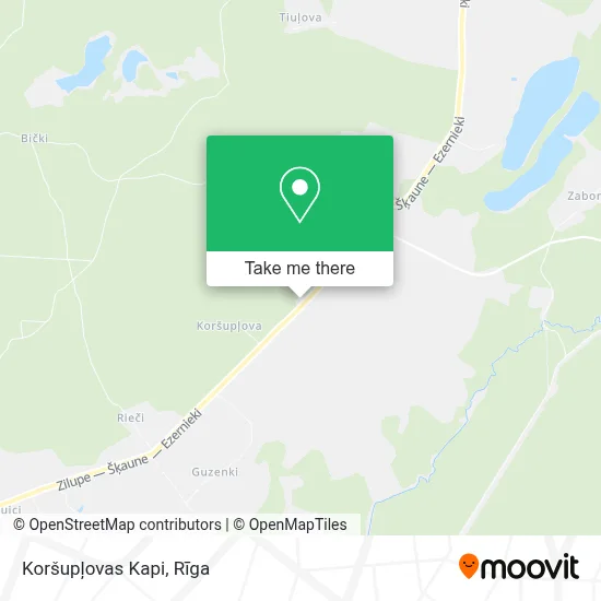 Koršupļovas Kapi map