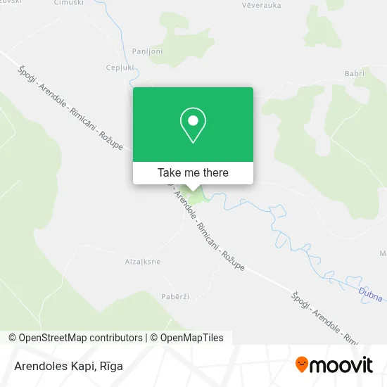 Arendoles Kapi map