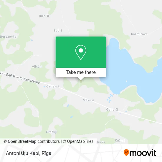 Antonišķu Kapi map