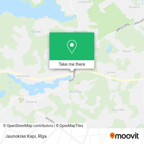 Jaunokras Kapi map