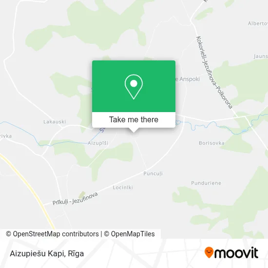 Aizupiešu Kapi map