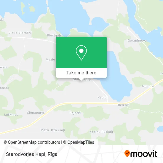 Starodvorjes Kapi map